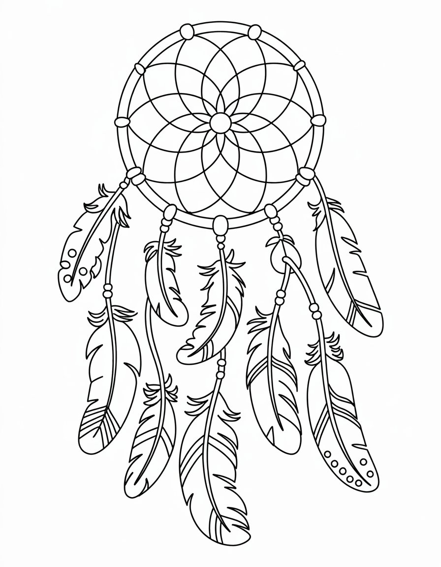 Feather Cascade Dreamcatcher